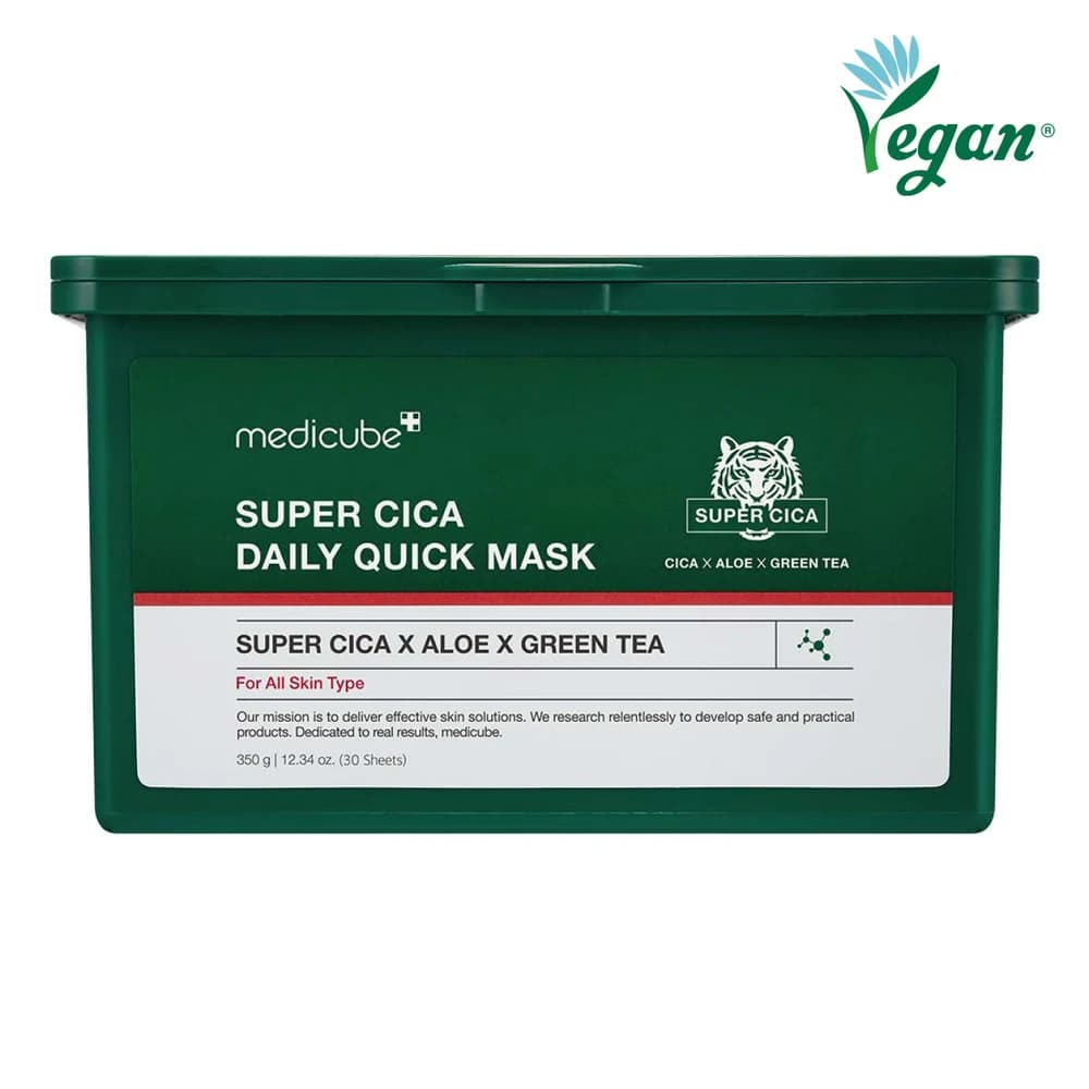 medicube Super Cica Daily Quick Facial Masks (30 Sheets)